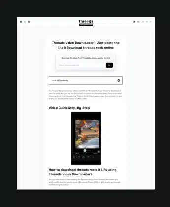 threads video downloader project nazzal kausar